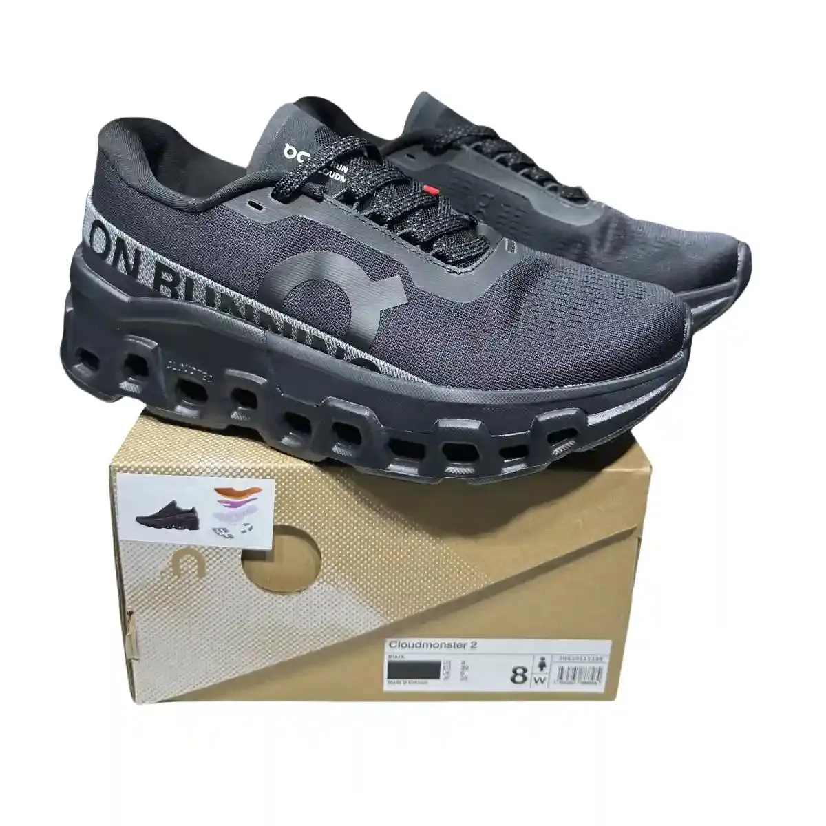 On Cloudmonster 2  Men's Black/Silver