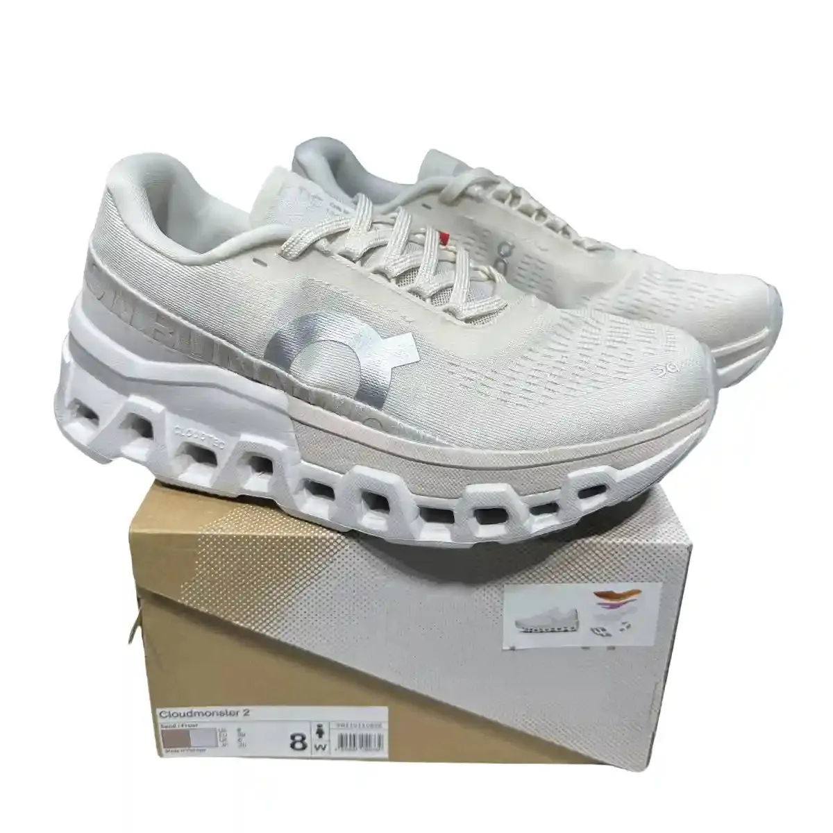 On Cloudmonster 2  Men's Soft Mist White