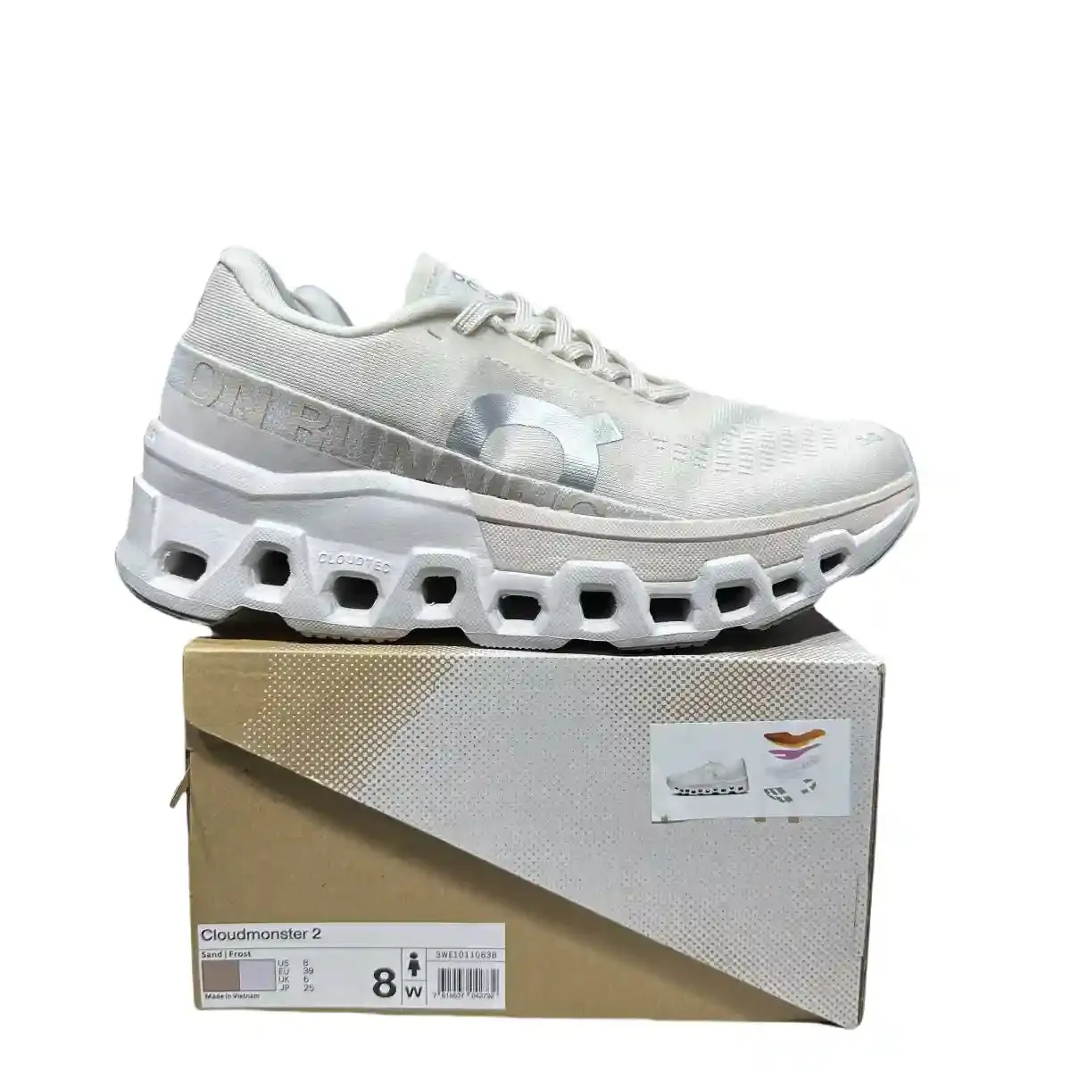 On Cloudmonster 2  Men's Soft Mist White