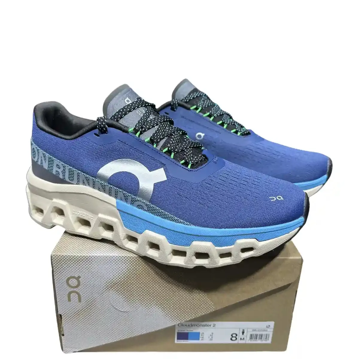 On Cloudmonster 2  Men's Storm Gray/Sky Blue