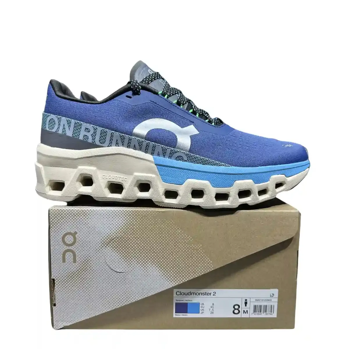 On Cloudmonster 2  Men's Storm Gray/Sky Blue