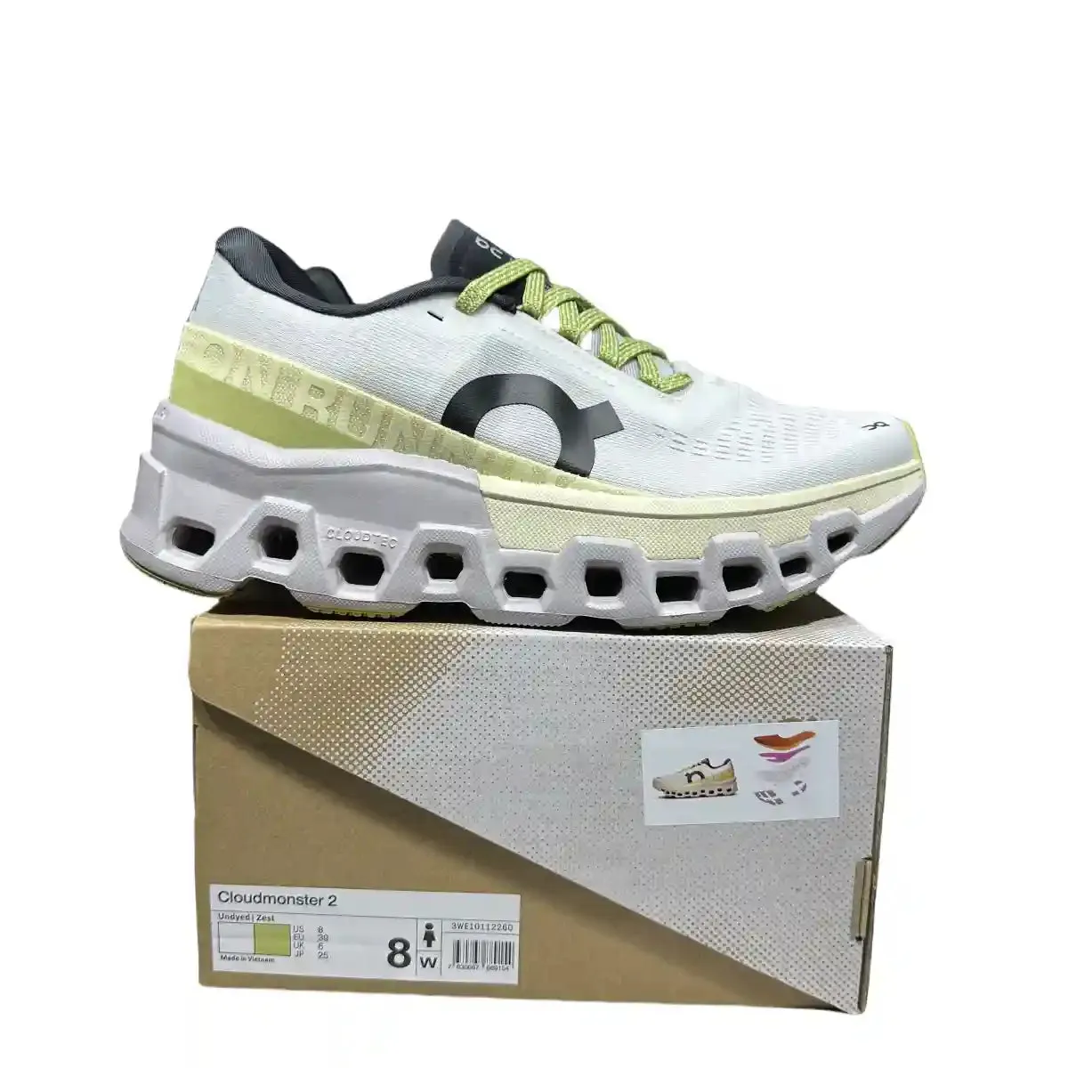 On Cloudmonster 2  Men's Undyed Natural Lemon Yellow