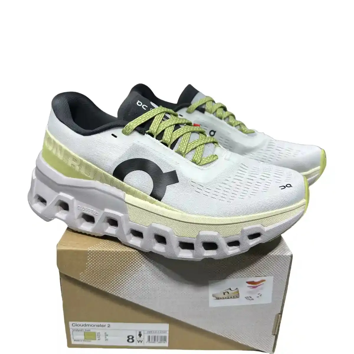 On Cloudmonster 2  Men's Undyed Natural Lemon Yellow
