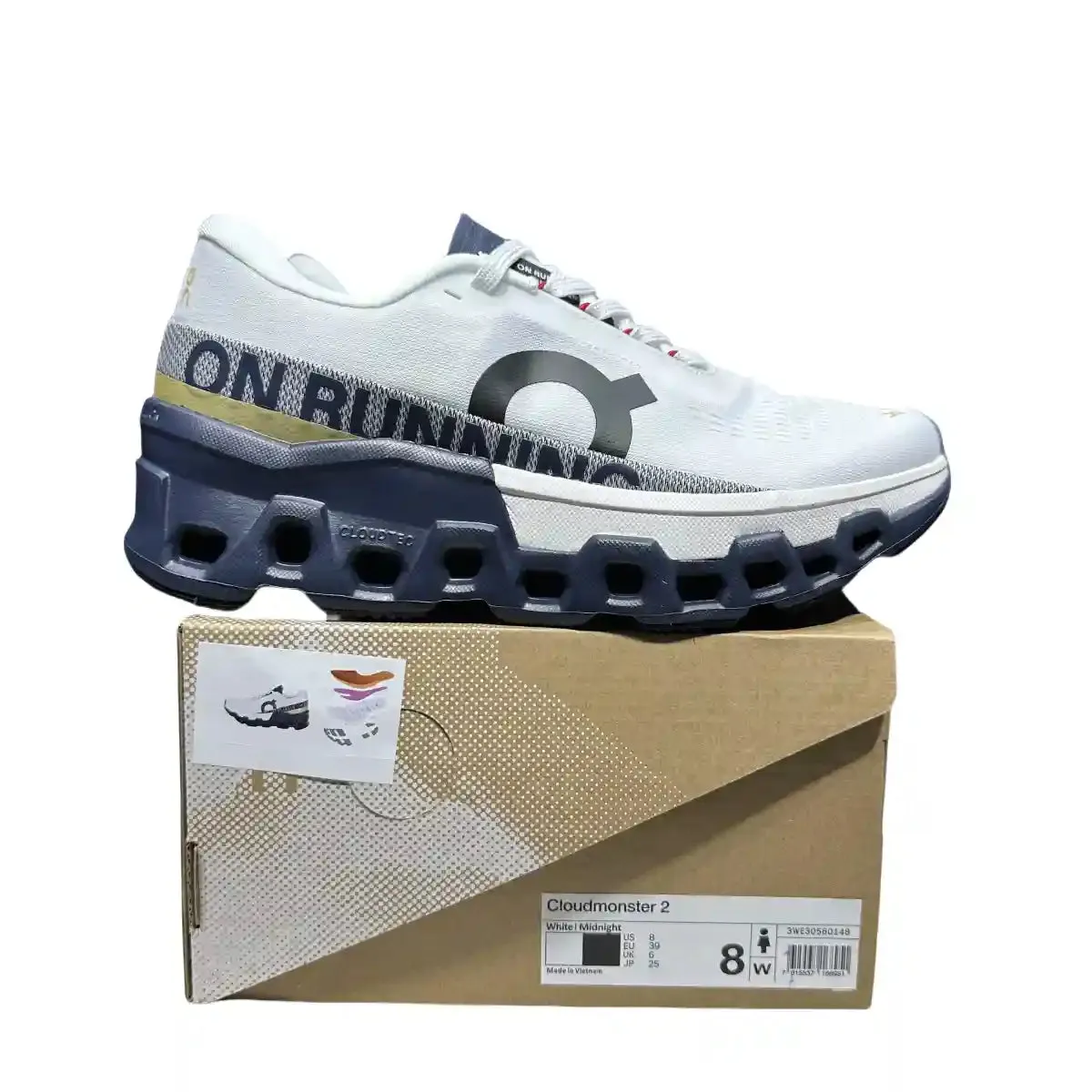 On Cloudmonster 2  Men's White/Blue
