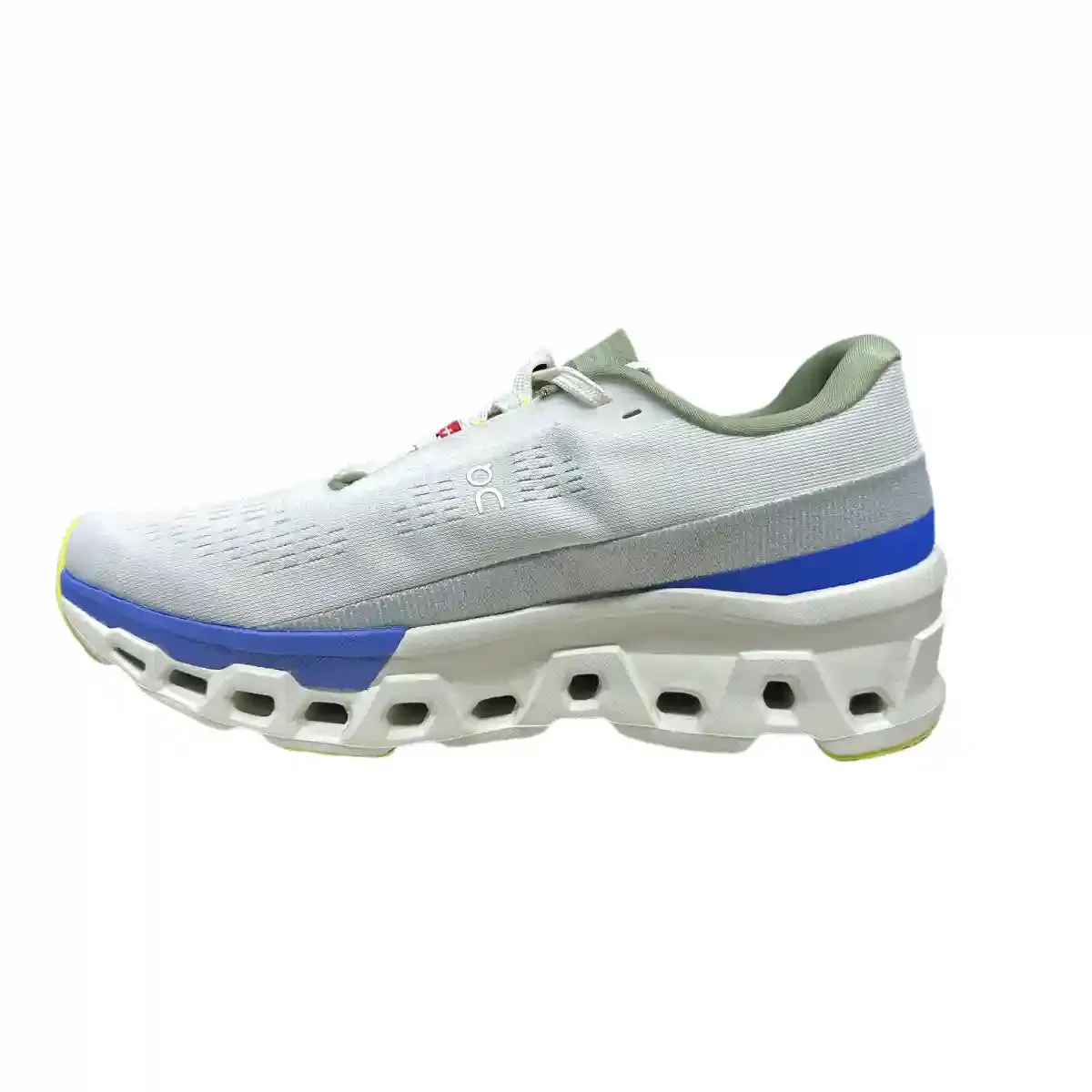 On Cloudmonster 2  Men's White/Cyan Blue