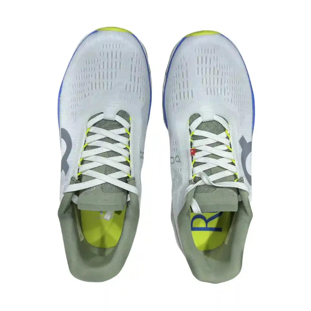 On Cloudmonster 2  Men's White/Cyan Blue
