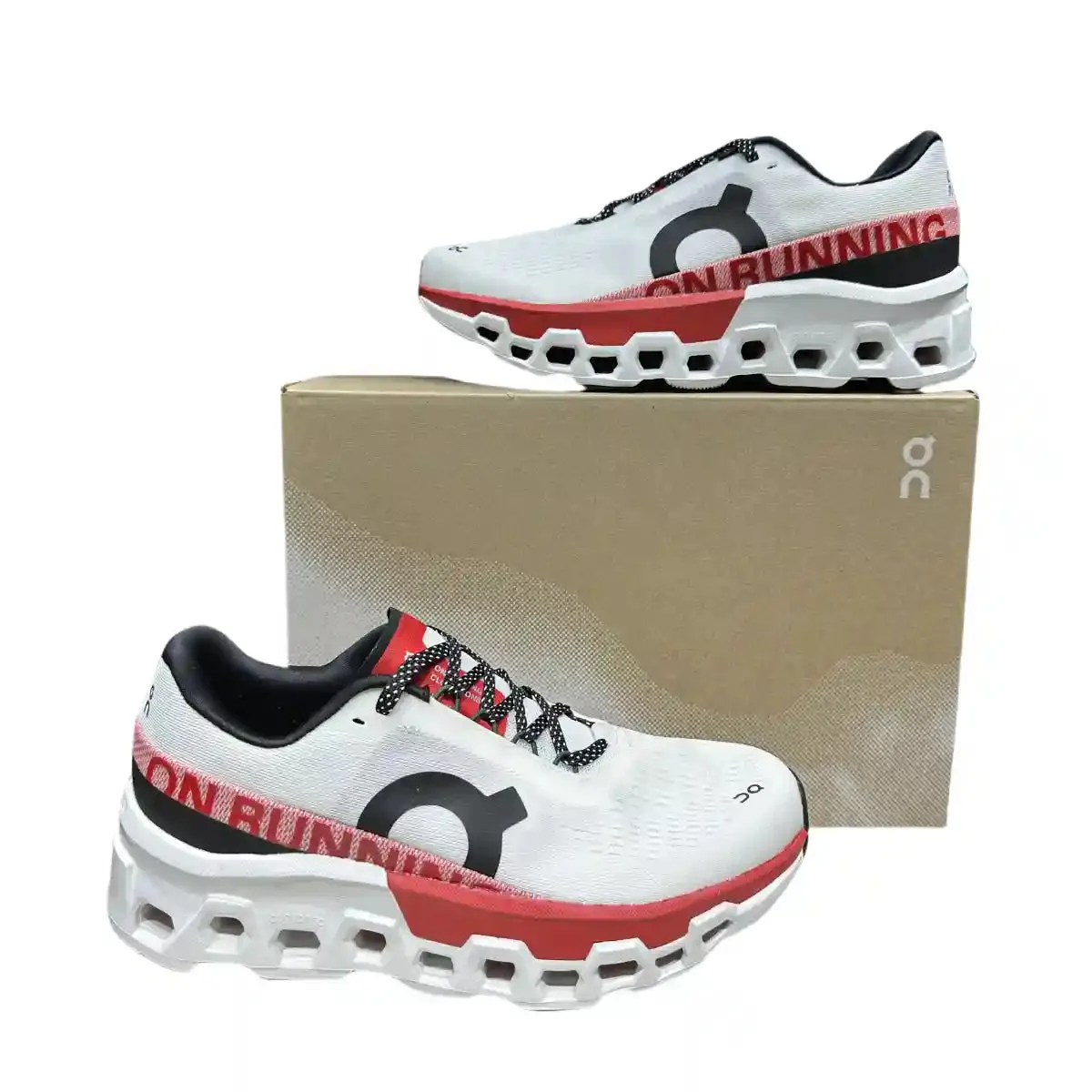 On Cloudmonster 2  Men's White/Red