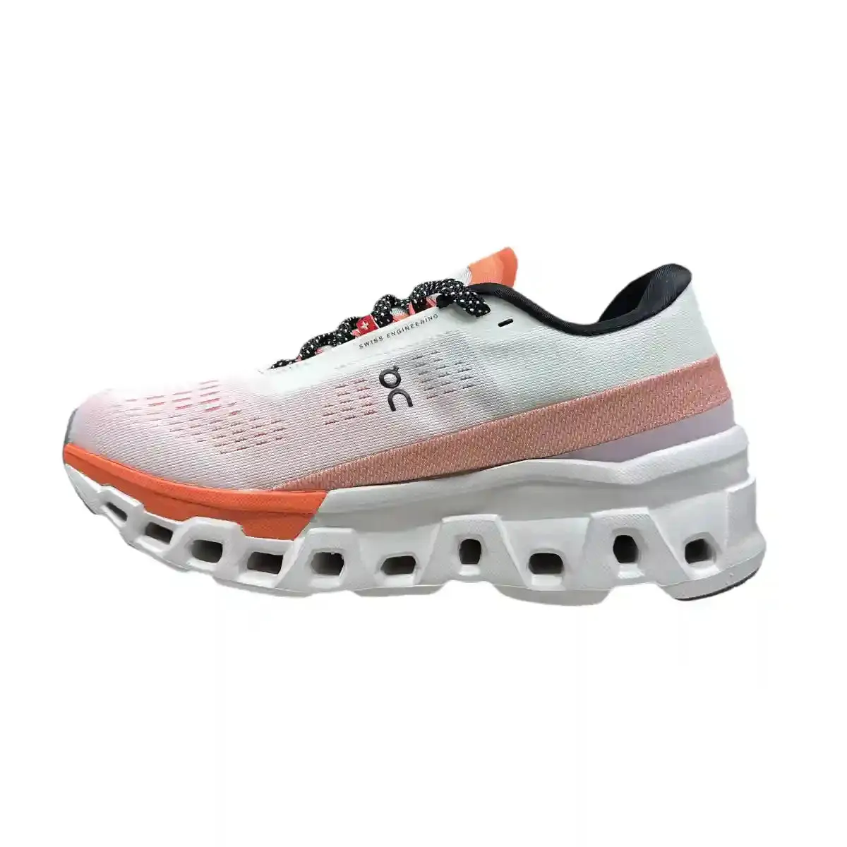 On Cloudmonster 2  Men's White/Tangerine Red