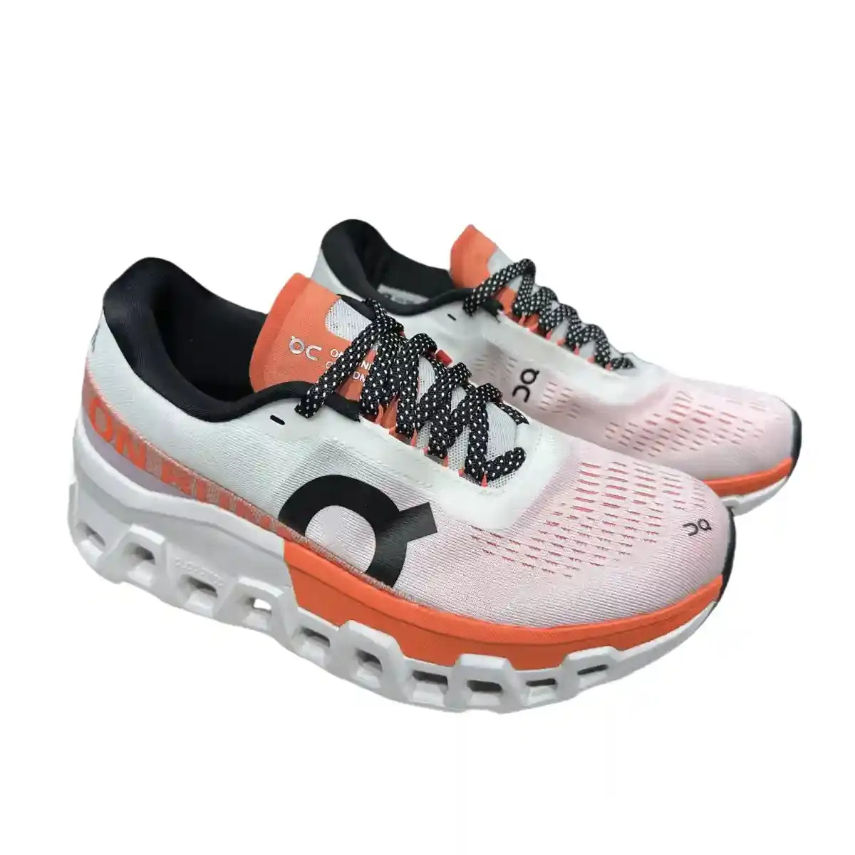 On Cloudmonster 2  Men's White/Tangerine Red