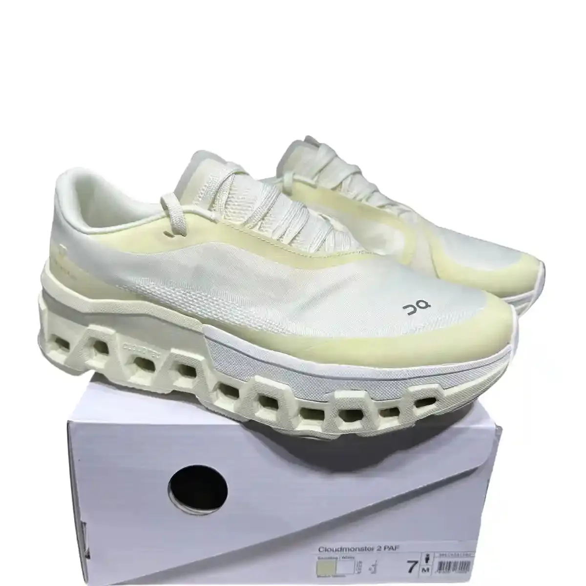On Cloudmonster 2 Women's   Cream x PAF Collaboration
