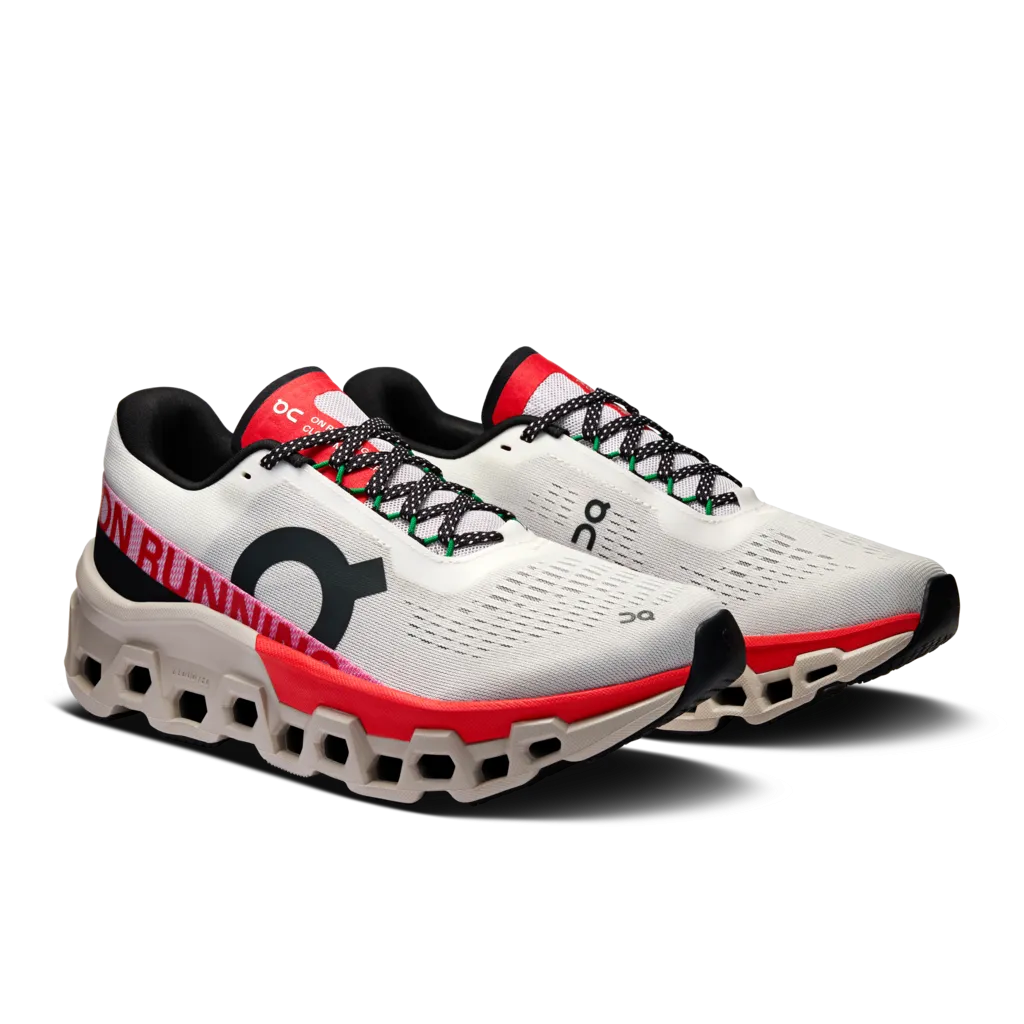 On Women Cloudmonster 2 - Ivory / Red