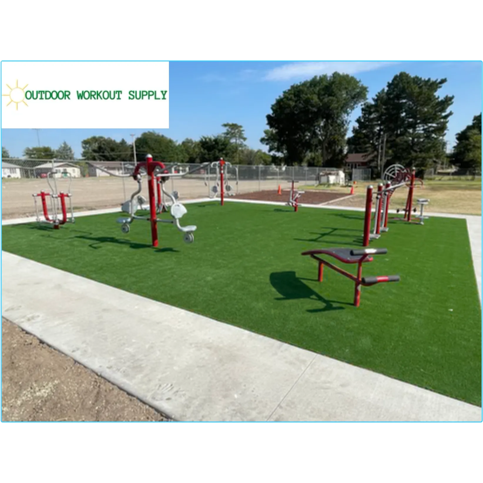 OWS Compact Outdoor Fitness Equipment Package