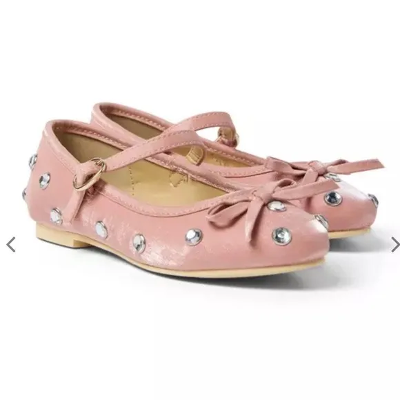 Peach Jewel Ballet Flat