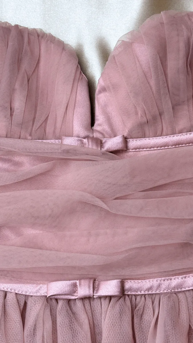 Pink Tulle n Bows Dress