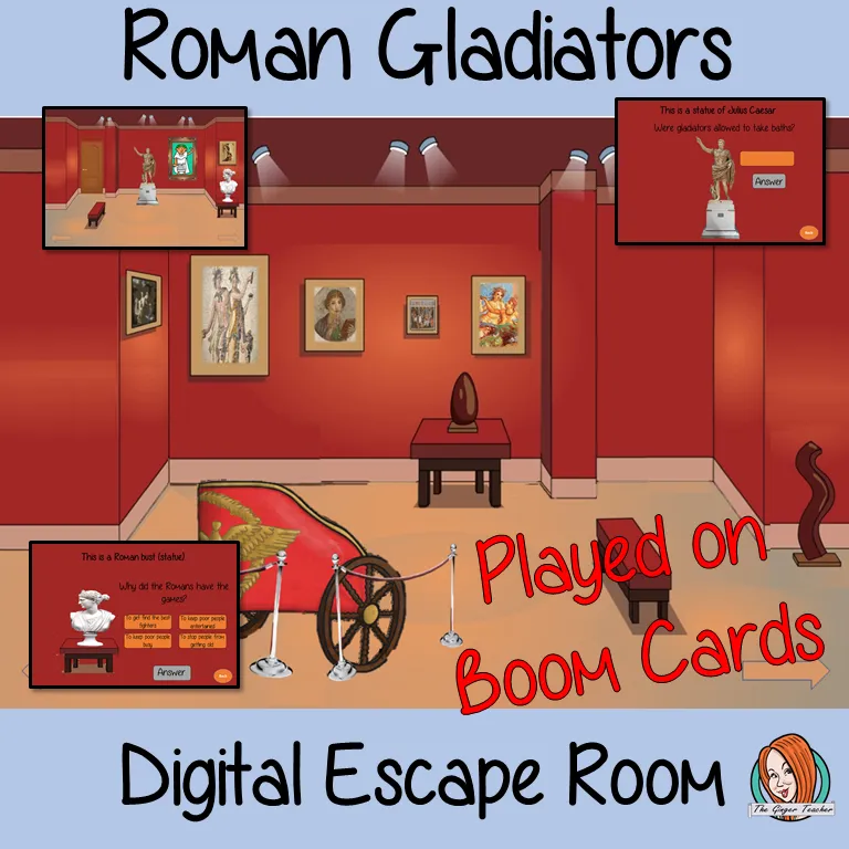 Roman Gladiators Escape Room Boom Cards