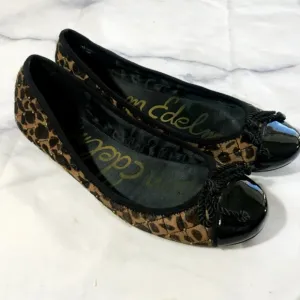 Sam Edelman Calypso Leopard Print Bow Ballet Flats