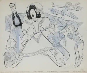 Sam Norkin Original "Annie Get Your Gun' Sketch