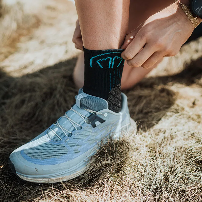 Sidas Trail Double Black & Turquoise Twin Skin Trail Running Socks