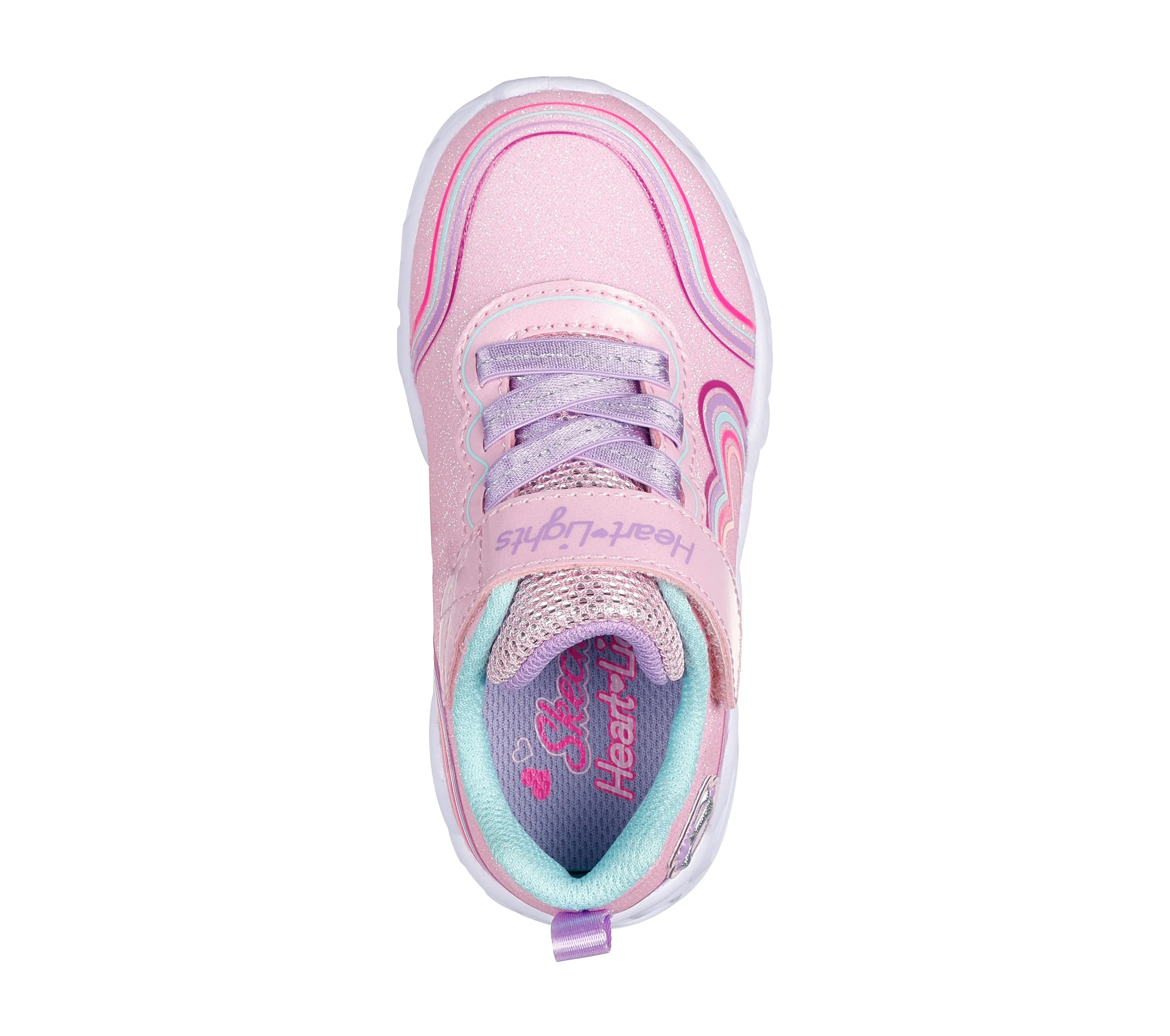SKECHERS HEART LIGHTS - LIGHT PINK MULTI