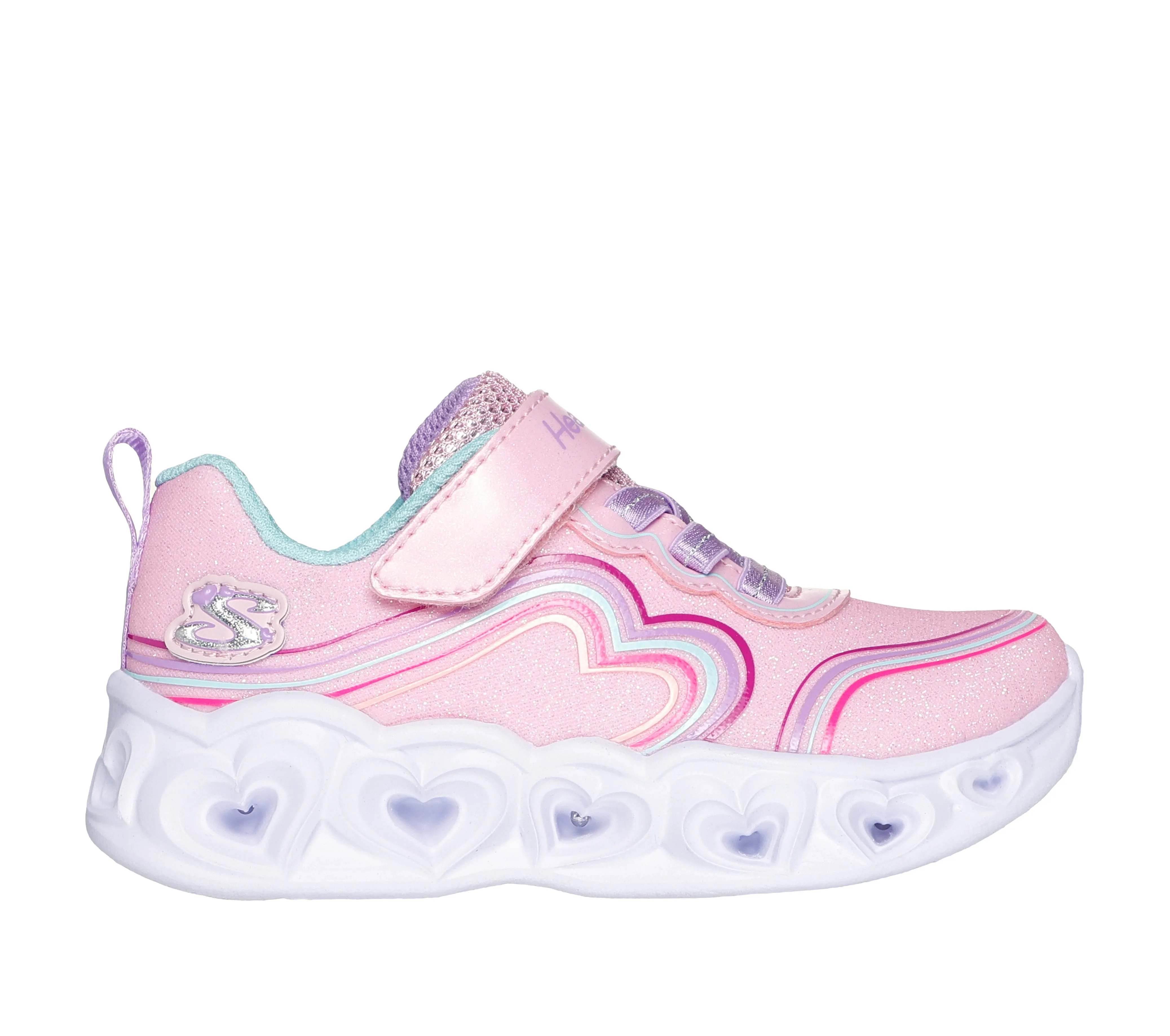 SKECHERS HEART LIGHTS - LIGHT PINK MULTI