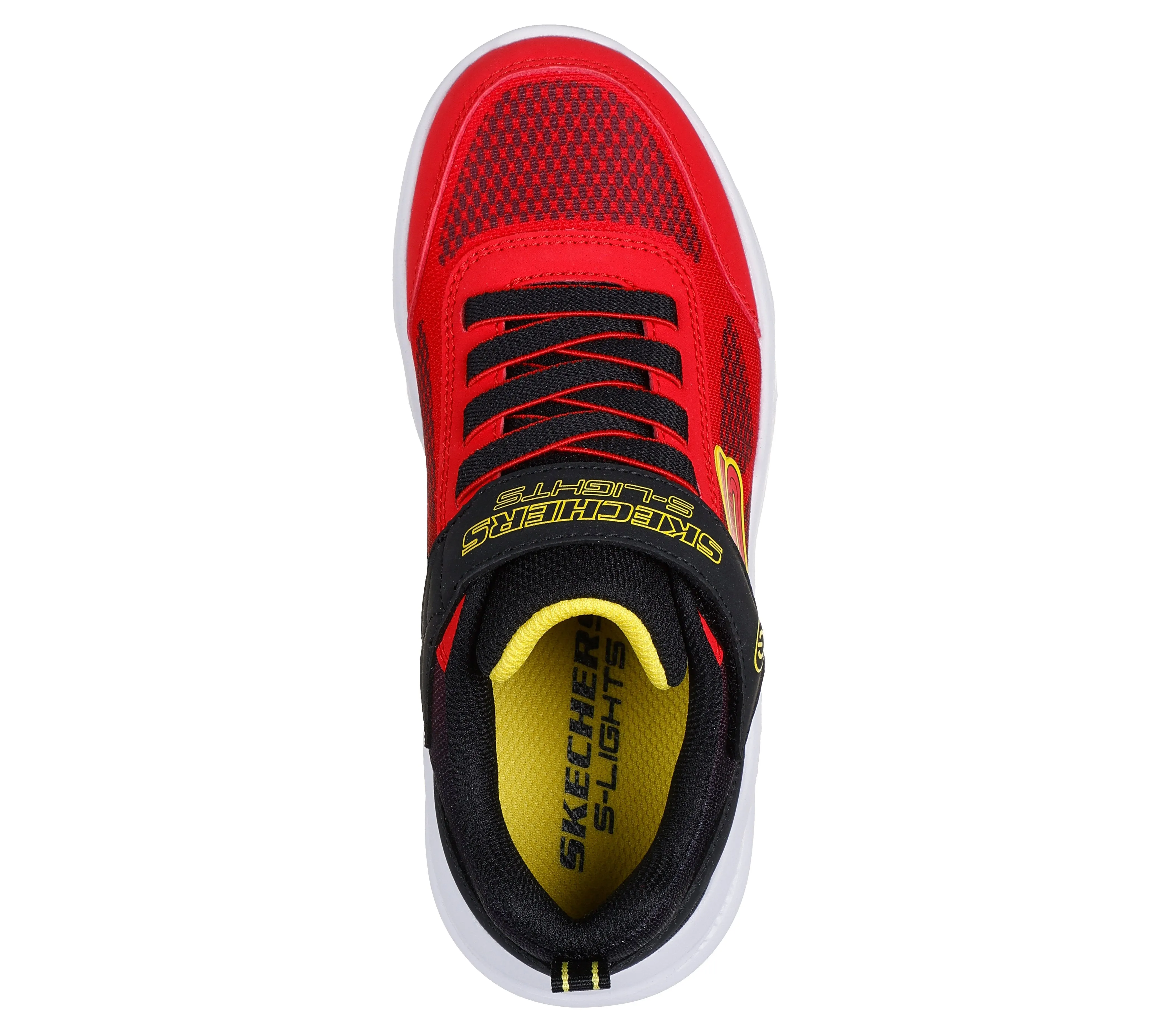 SKECHERS METEOR LIGHTS KRENDOX - RED BLACK