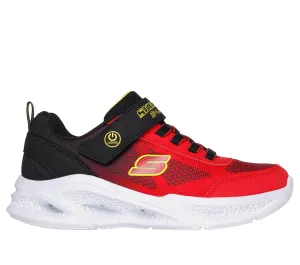 SKECHERS METEOR LIGHTS KRENDOX - RED BLACK
