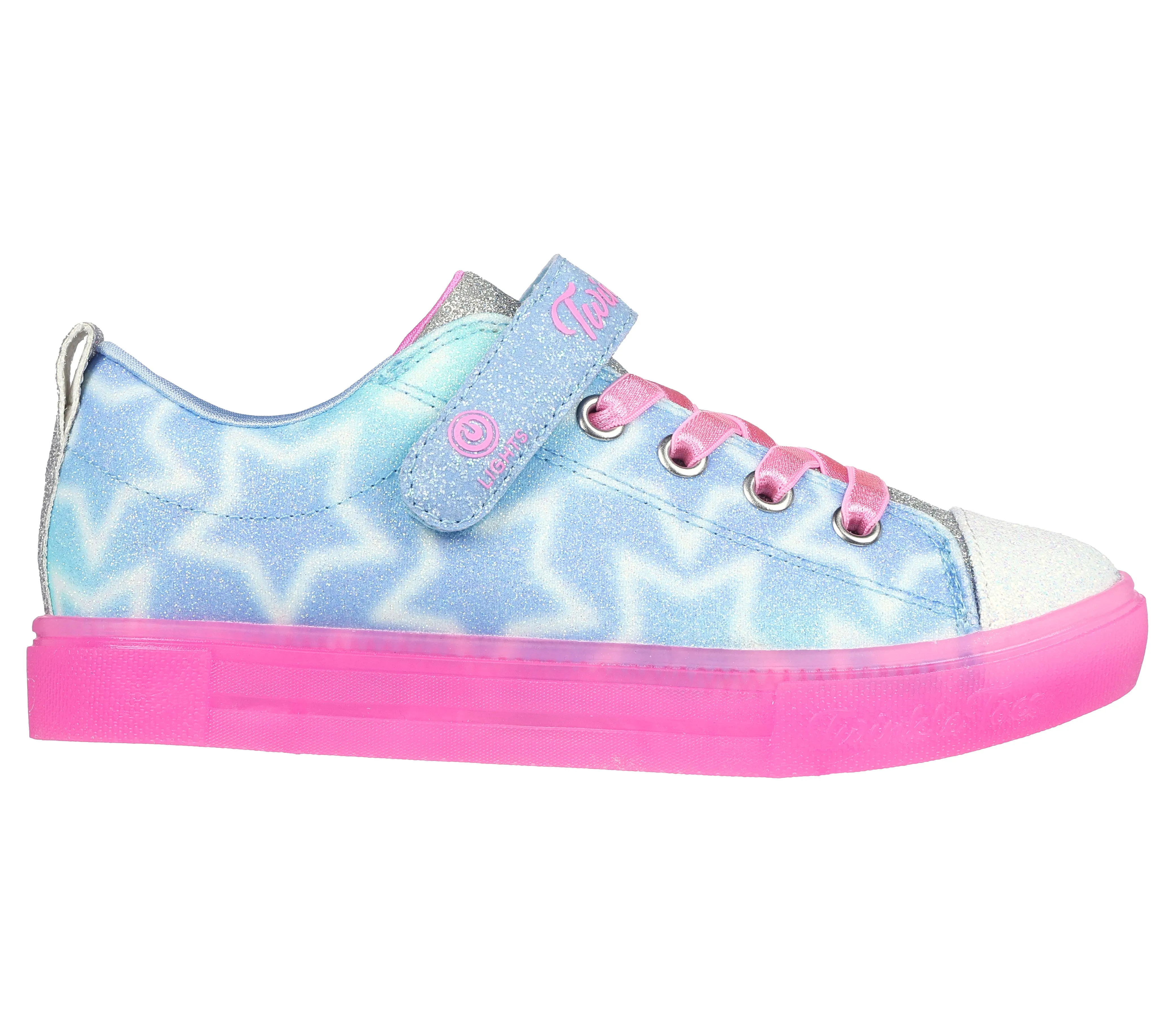 SKECHERS TWINKLE SPARKS ICE - DREAMSICLE - LIGHT BLUE MULTI
