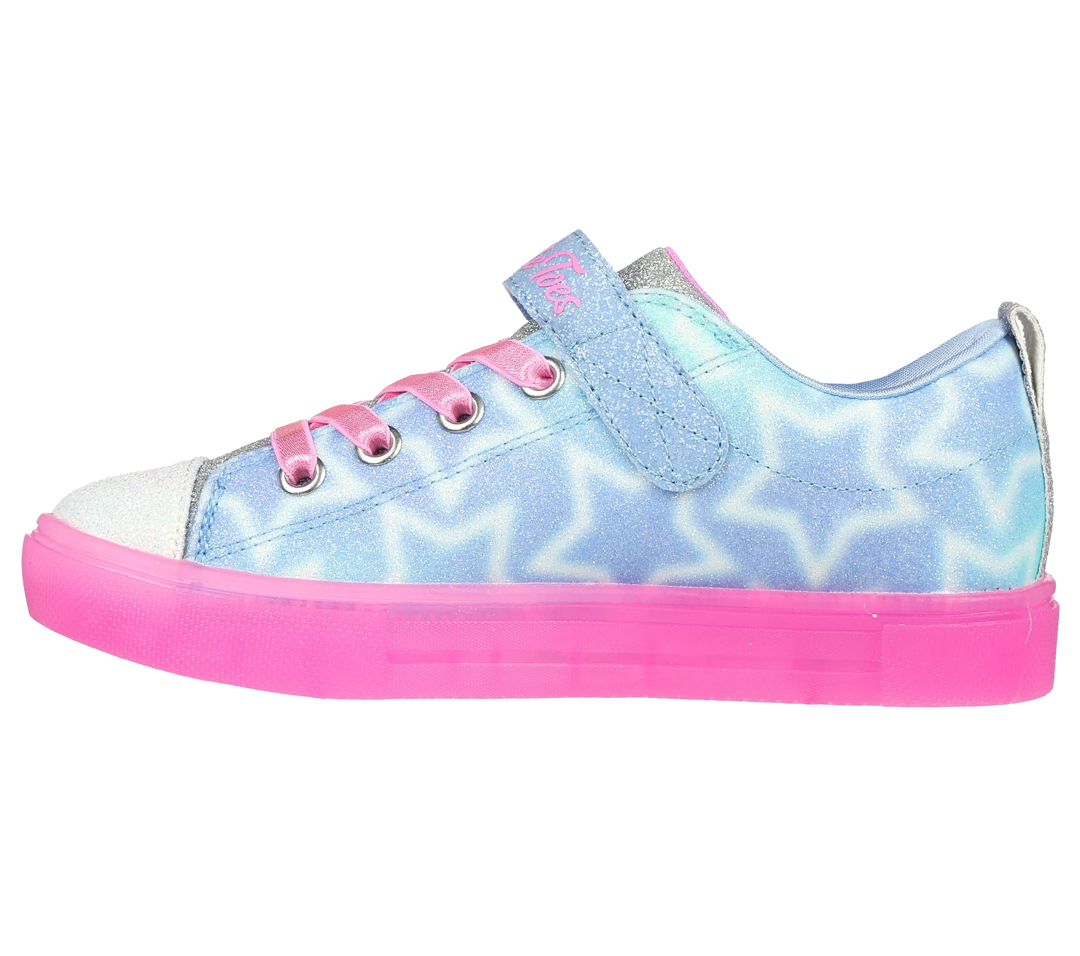 SKECHERS TWINKLE SPARKS ICE - DREAMSICLE - LIGHT BLUE MULTI