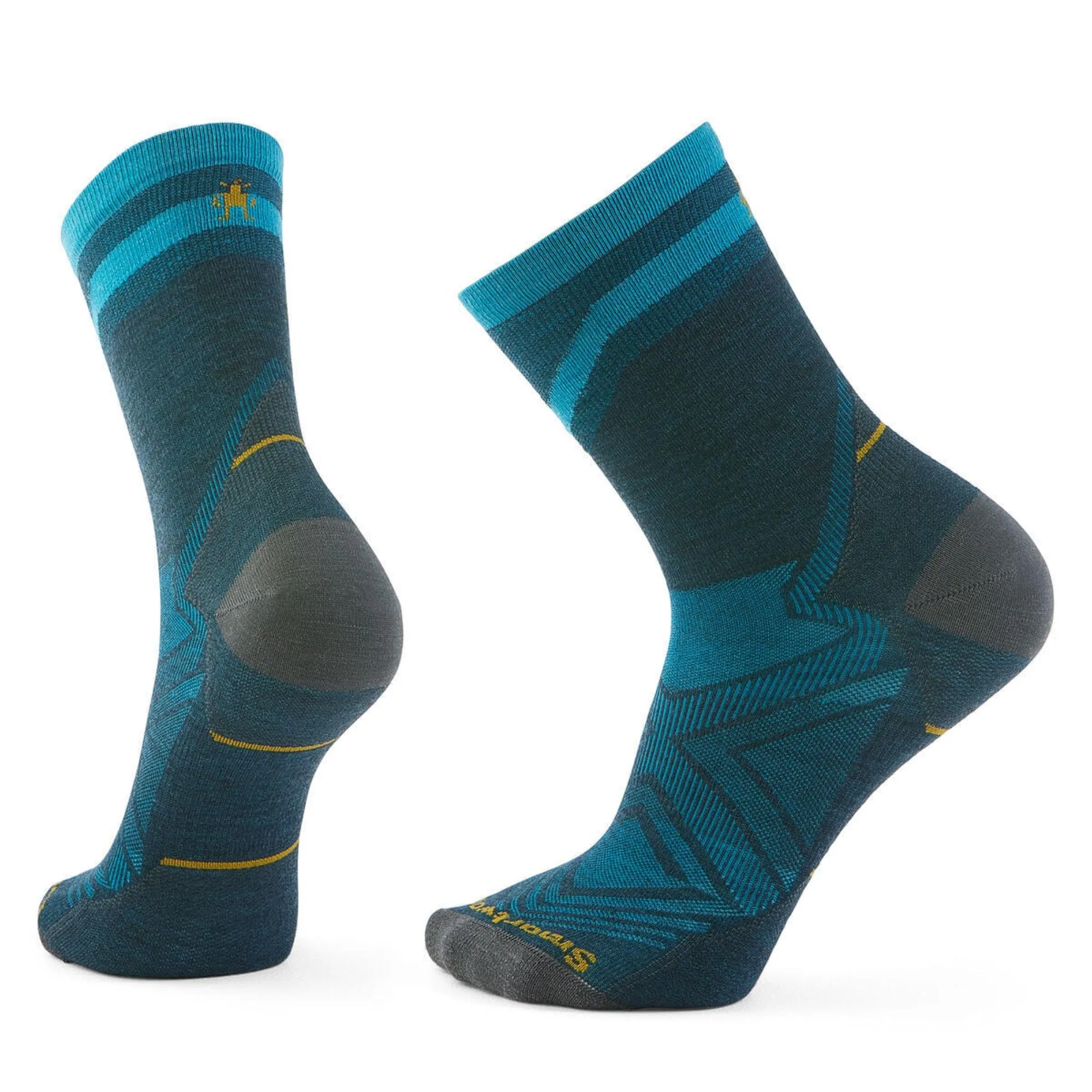 Smartwool Run Mid Crew Pattern Socks