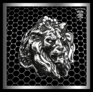 Sterling Silver Majestic Lion Mens Ring