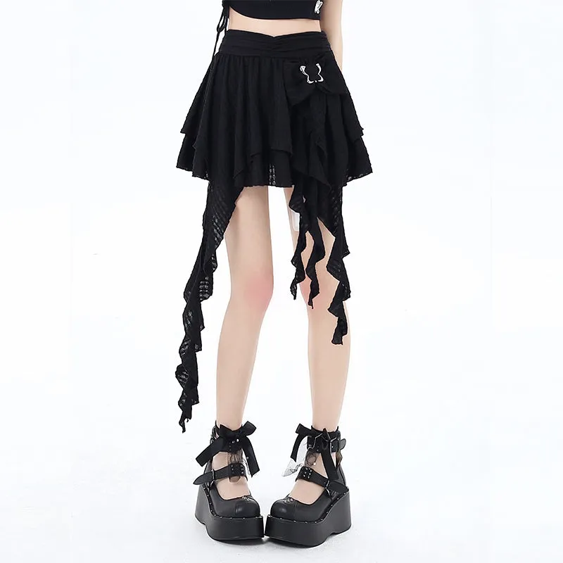 Summer Sweet Ballet Style Irregular Skirt