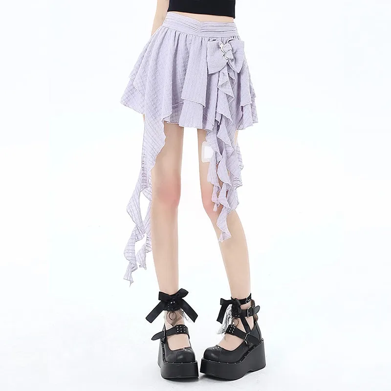 Summer Sweet Ballet Style Irregular Skirt