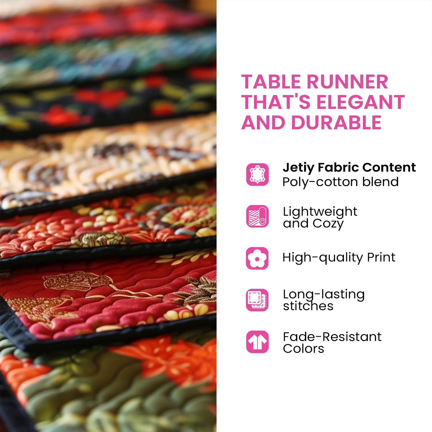 Sunflower Rise Trail Quilted Table Runner NCU0PTT258