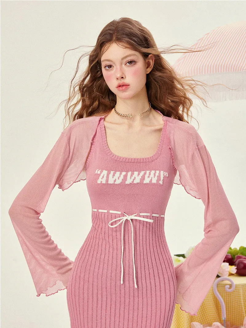 Sweetheart Knit Mini Dress