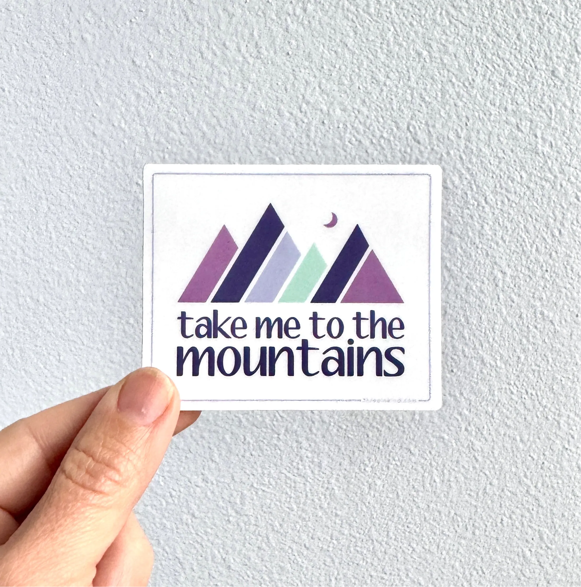 Take Me to the Mountains Color Block 3” Sticker / Decal