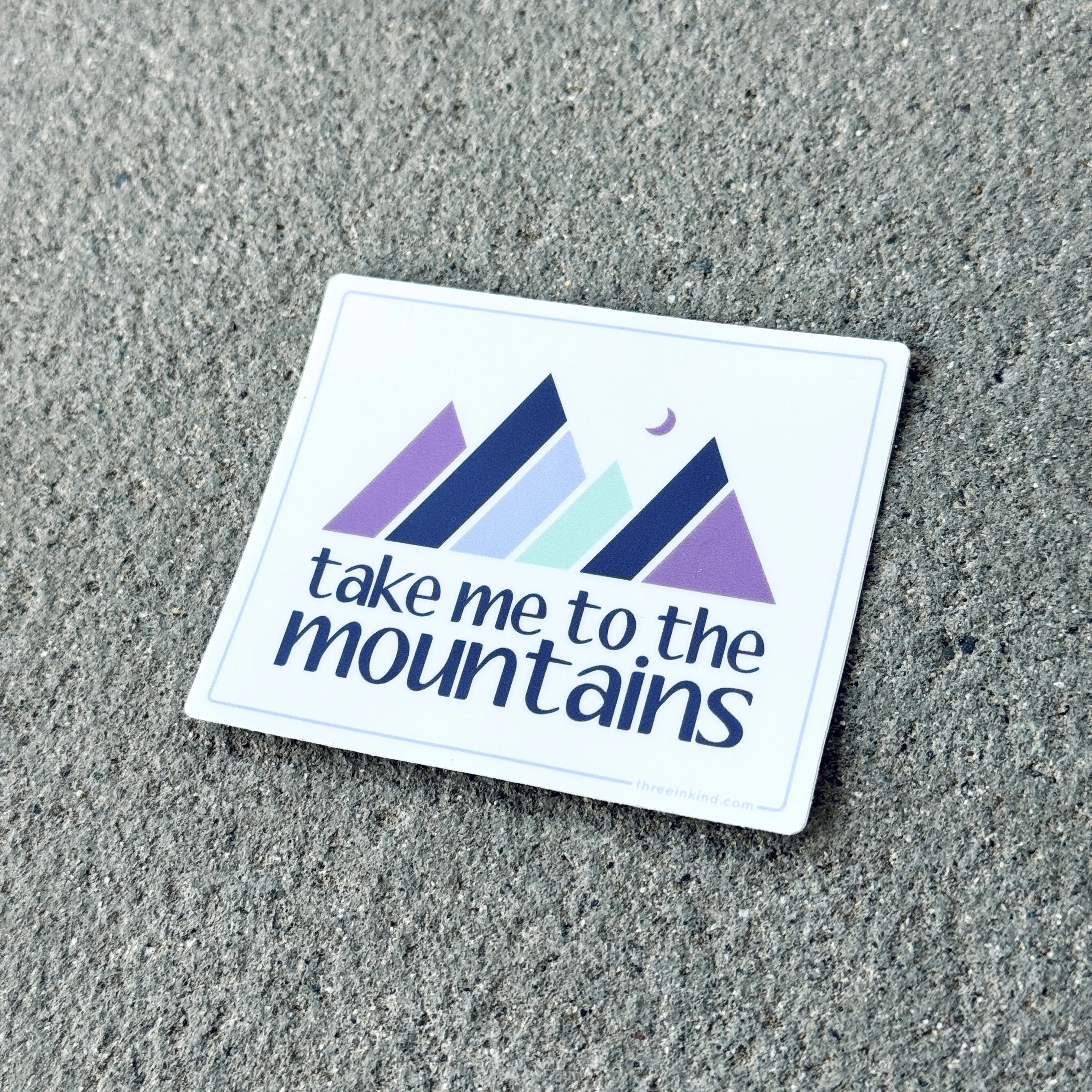 Take Me to the Mountains Color Block 3” Sticker / Decal