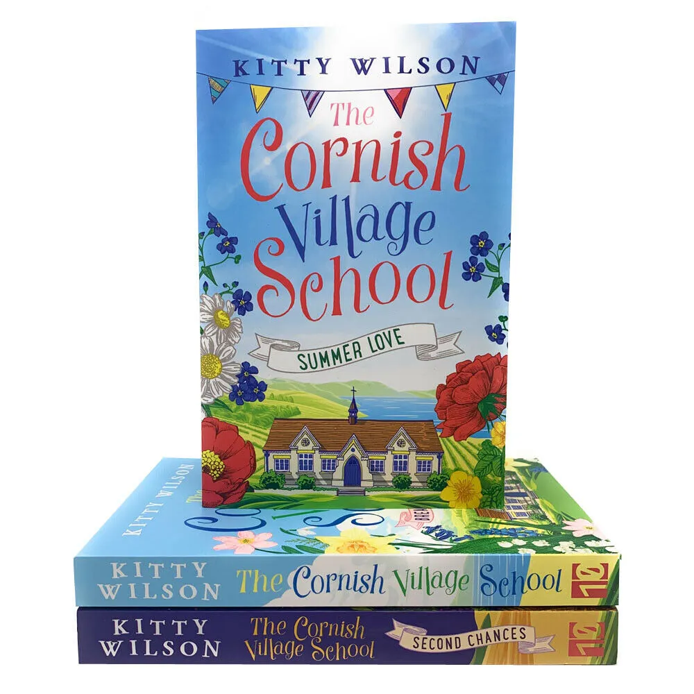 The Cornish Village School Series Collection 3 Books Set By Kitty Wilson ( Summer Love, Second Chances, The Cornish Village School Breaking the Rules)