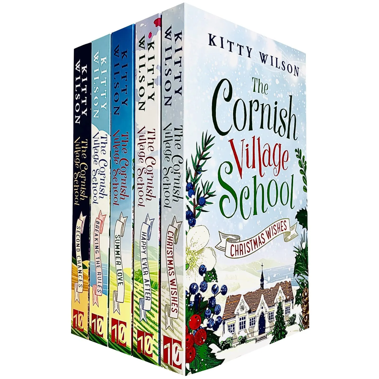 The Cornish Village School Series Collection 5 Books Set By Kitty Wilson