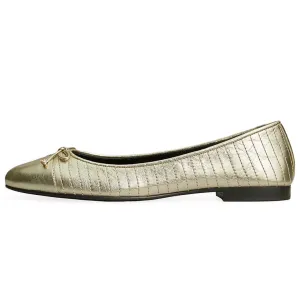 Tory Burch Cap-Toe Quilted Ballet Flat