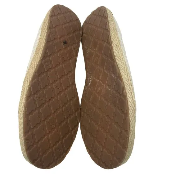 Ugg Espadrille Ballet Flat Cream Size y
