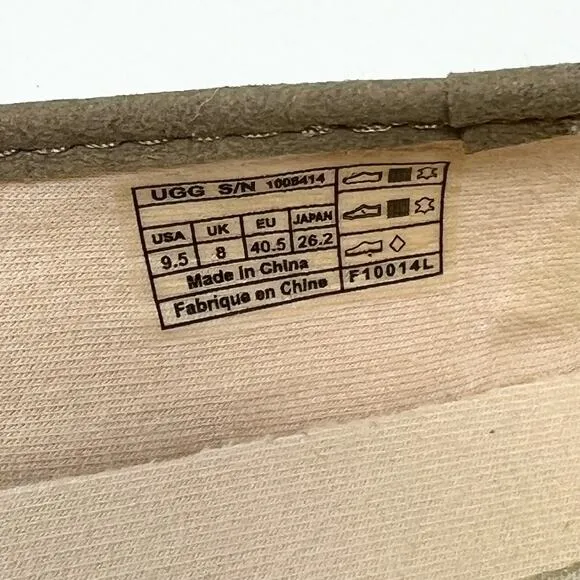 Ugg Espadrille Ballet Flat Cream Size y