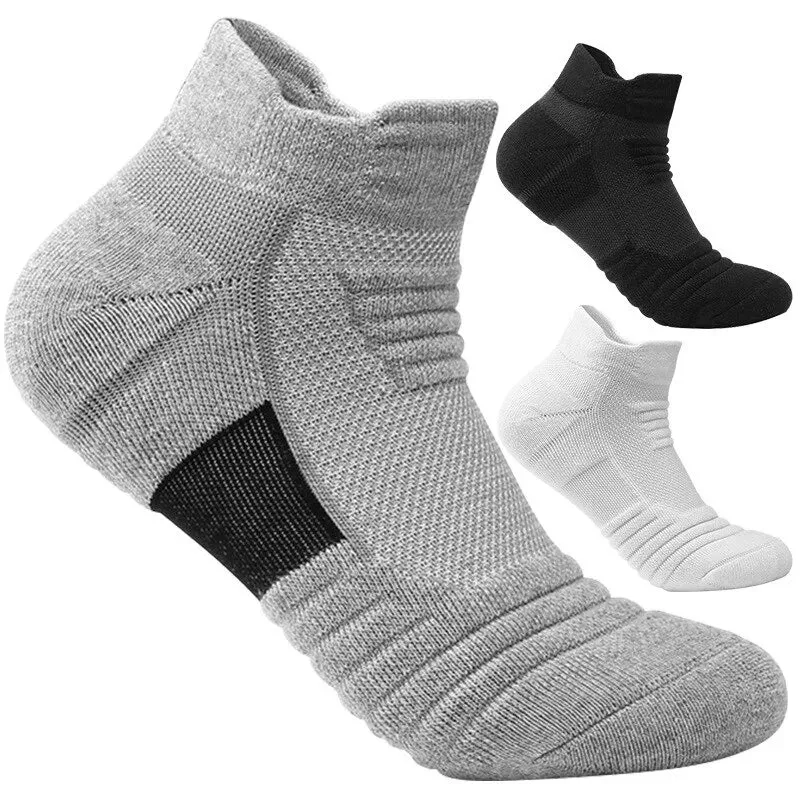 Ultimate Comfort: 3 Pairs of Breathable Mesh Athletic Terry Socks for Running, Hiking & Sports