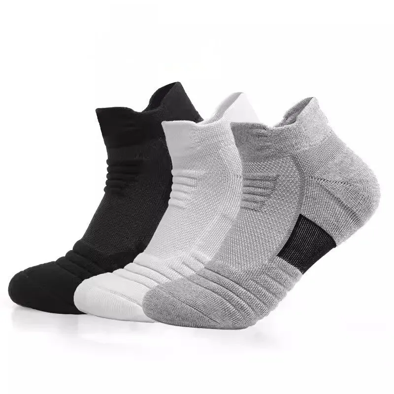 Ultimate Comfort: 3 Pairs of Breathable Mesh Athletic Terry Socks for Running, Hiking & Sports