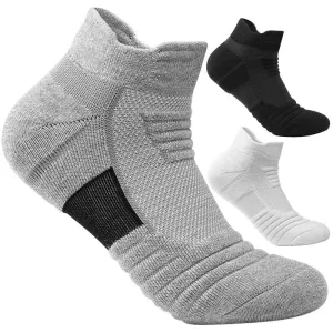 Ultimate Comfort: 3 Pairs of Breathable Mesh Athletic Terry Socks for Running, Hiking & Sports