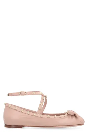 Valentino Garavani - Rockstud leather ballet flats