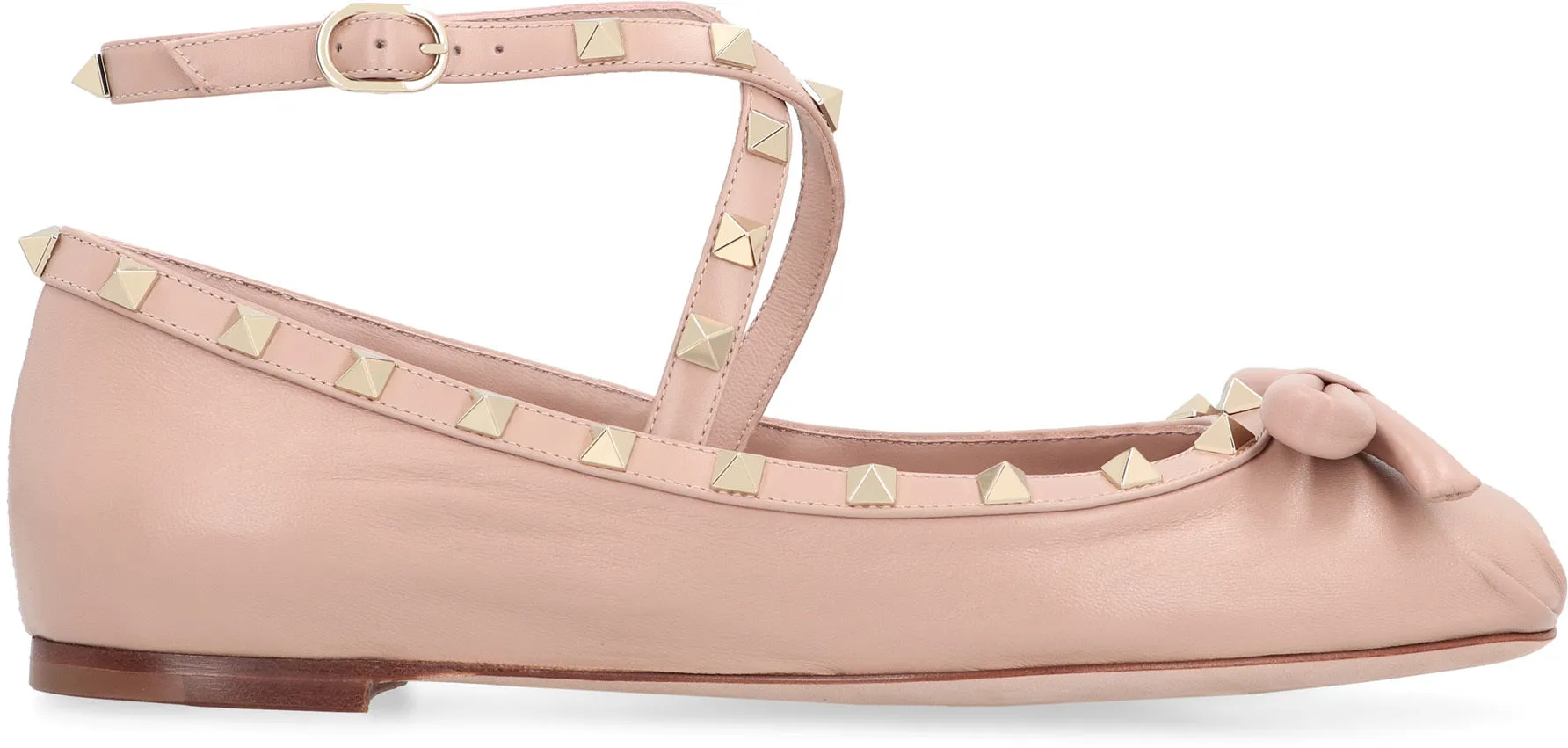 Valentino Garavani - Rockstud leather ballet flats