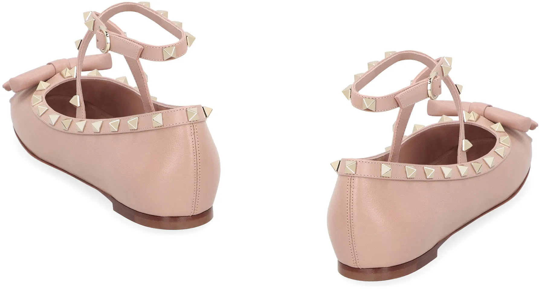 Valentino Garavani - Rockstud leather ballet flats