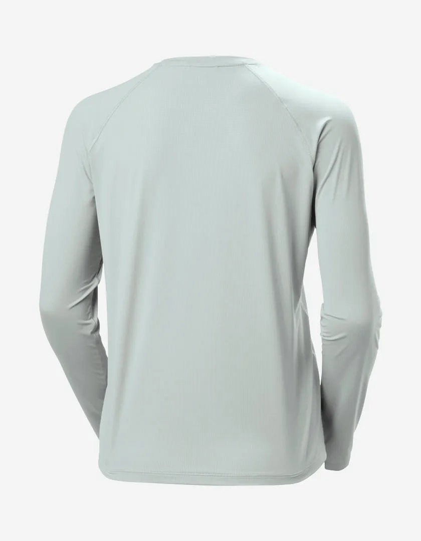 W SHINE SOLEN LS CREW, Green Mist