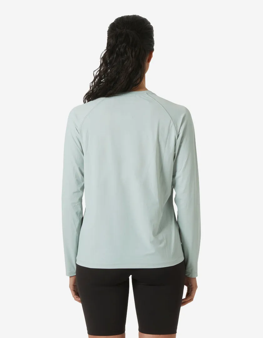 W SHINE SOLEN LS CREW, Green Mist
