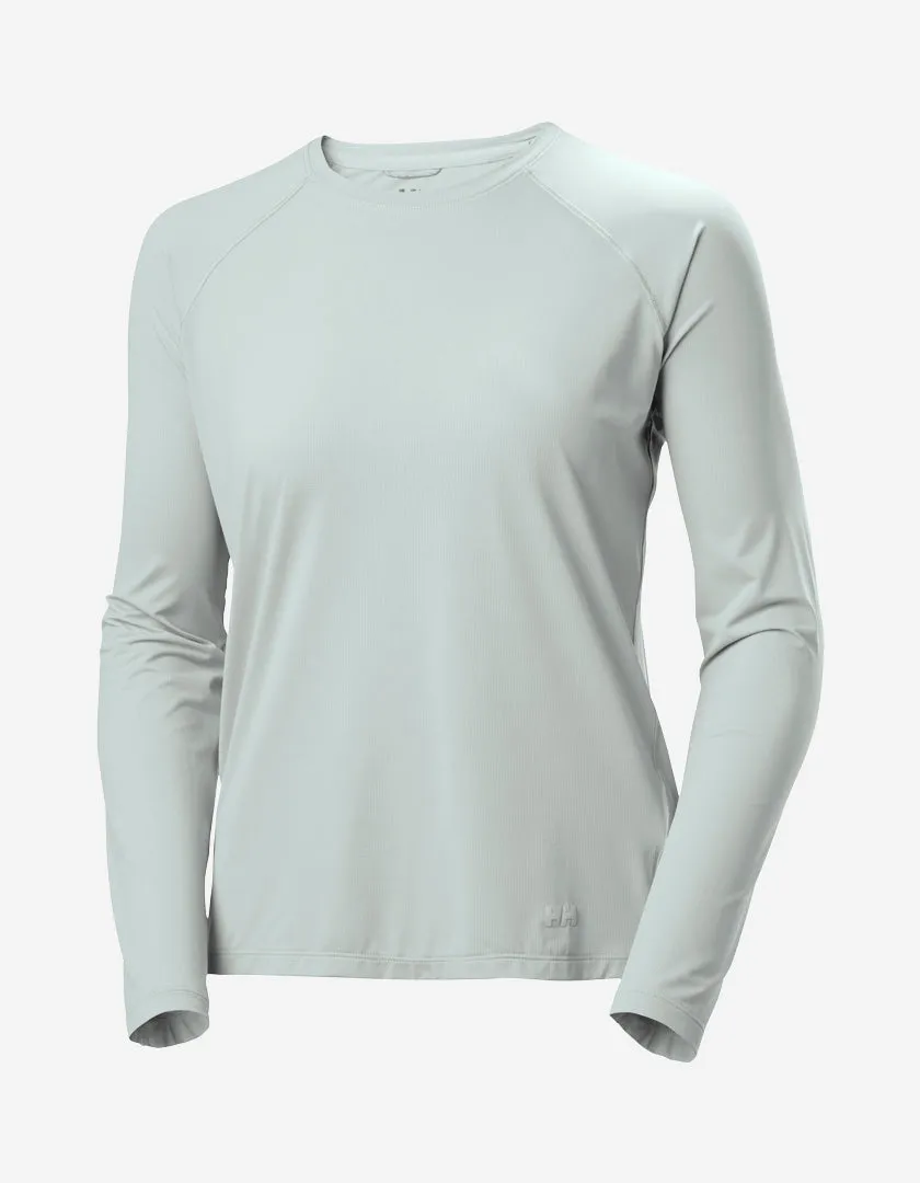 W SHINE SOLEN LS CREW, Green Mist